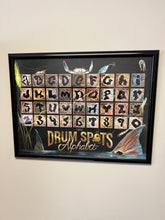 Load image into Gallery viewer, The Drum Spots Alphabet Poster